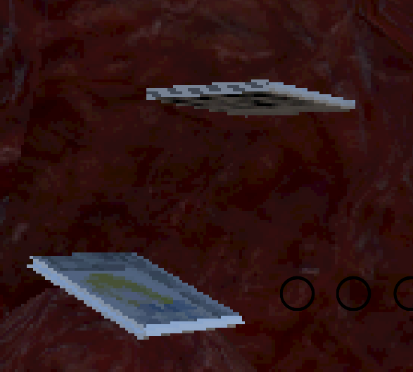 Inventory selection interface with collected items